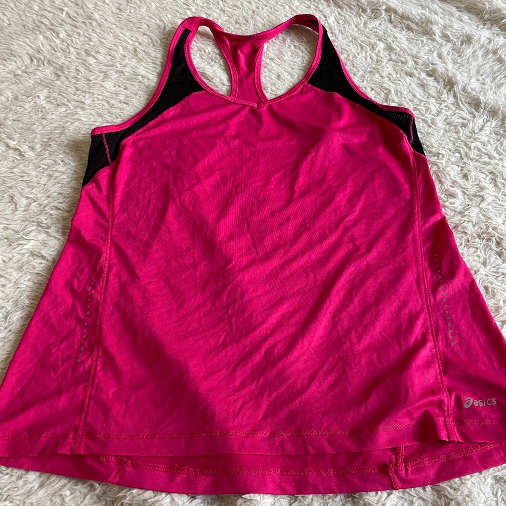 Asics hot pink magenta tank top